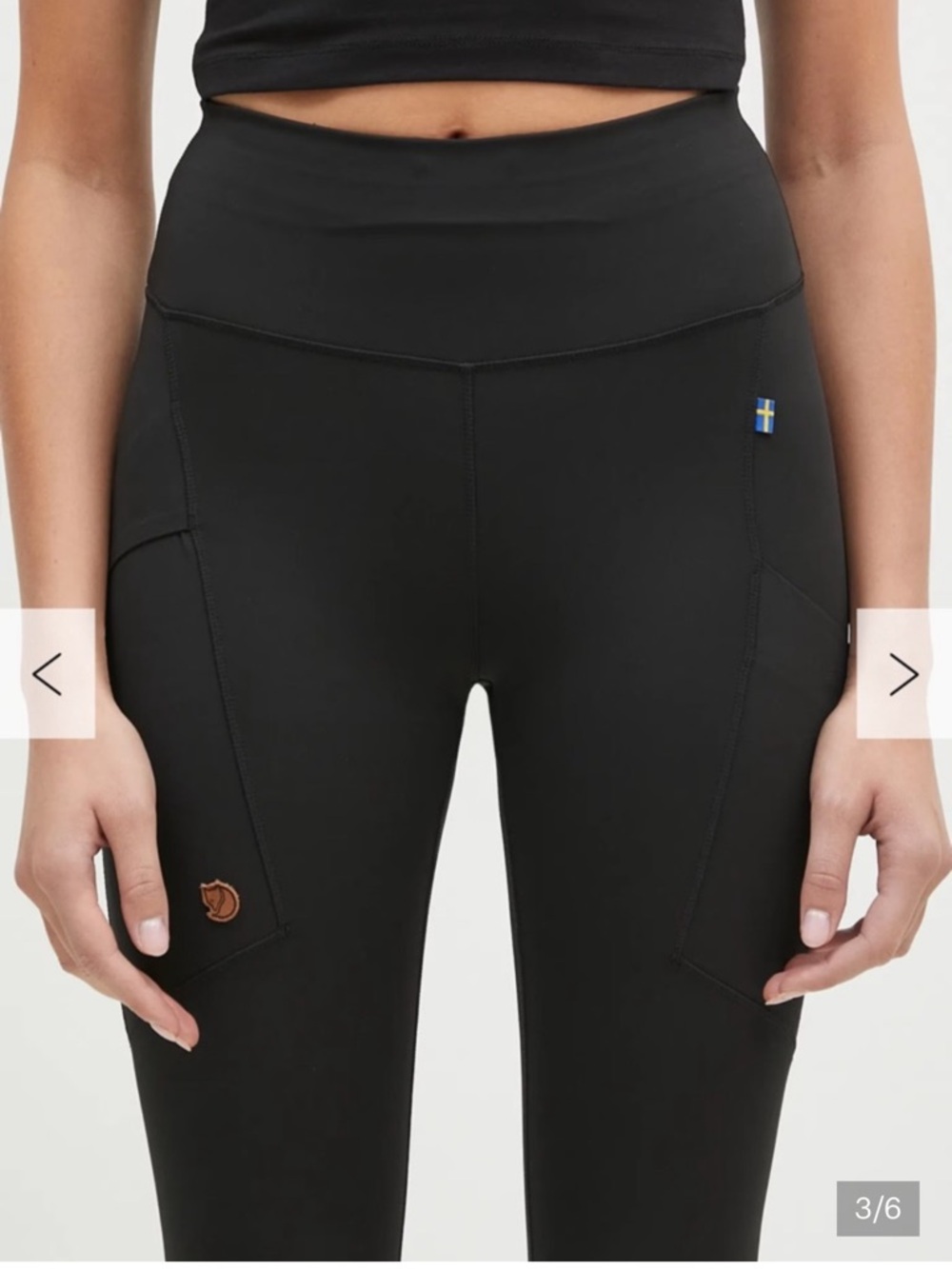 Fjallraven Abisko Black Legging Tights - Picture 2 of 4